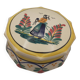 HB Quimper / Ceramic candy box / Hand-painted Breton character