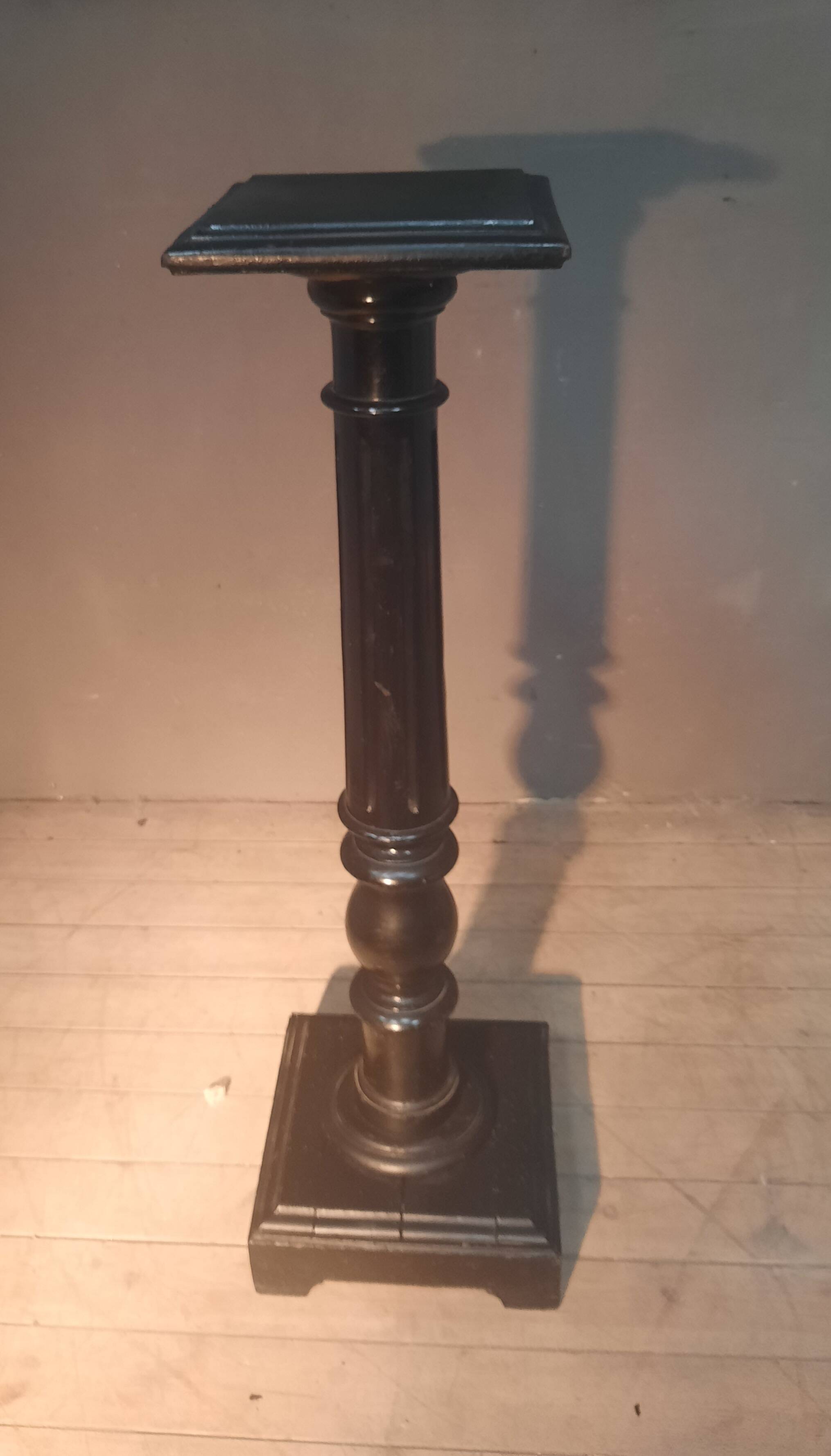 Louis XVI style selette in blackened wood