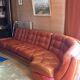 Vintage tufted sofa for 6, 1970s.