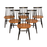 Lot of 6 Fanett chairs by Ilmari Tapiovaara