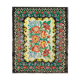 Handmade Vintage Moldovan Black Kilim 181 cm
