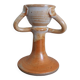 Anthropomorphic sandstone egg cup signed GL