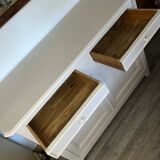 Buffet en sapin peint crème