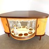 Sesame Bar multifunctional Dry Bar and Book Case with tambour doors