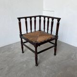 Straw chair by the fireside 1900