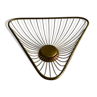 Brass fruit bowl by Erich Kolbenheyer, 1950s