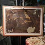 Oil painting on hardboard from 1922 signed Georges Bourgeot