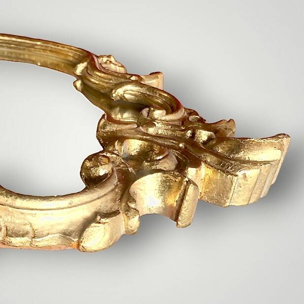 Rococo Baroque style gold leaf resin wall mirror