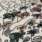Tapis en laine tissé à la main d'occasion