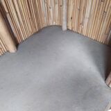 Vintage rattan bar and stools