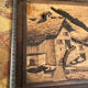 Vintage 1950s Alpine Table - Carved and Pyrographed - Chalet Atmosphere