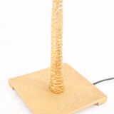 Pair of gilded metal floor lamps. 20th century.