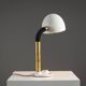 Egon Hillebrand desk lamp in white metal with brass accents