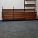 Teak wall unit by Poul Cadovious