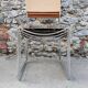 Chaises en métal chromé garnissage en cuir de Giandomenico Belotti 1970