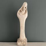 Virgin and child plaster sculpture