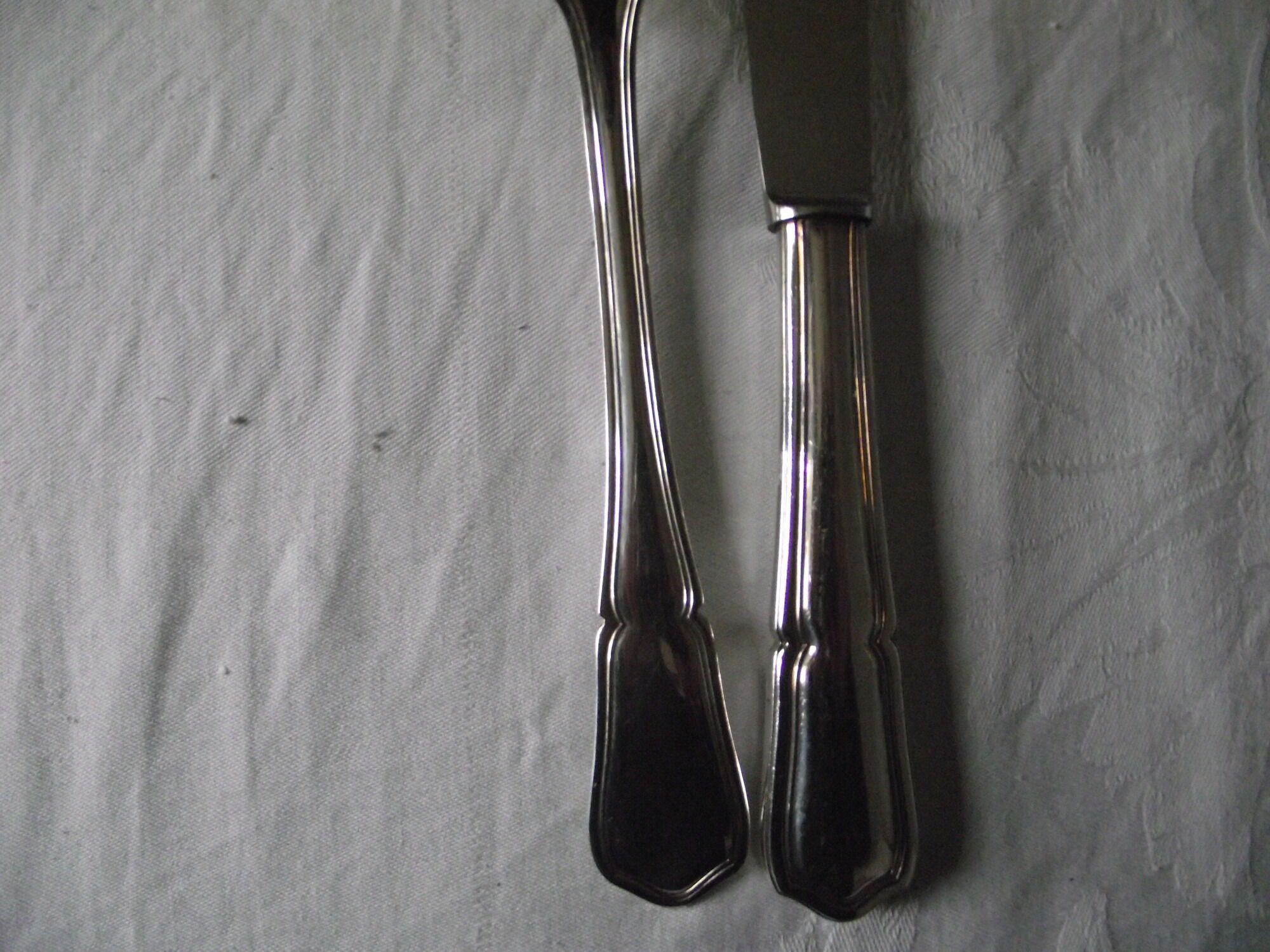 Cutlery set 61 pieces in silver metal from SFAM.
