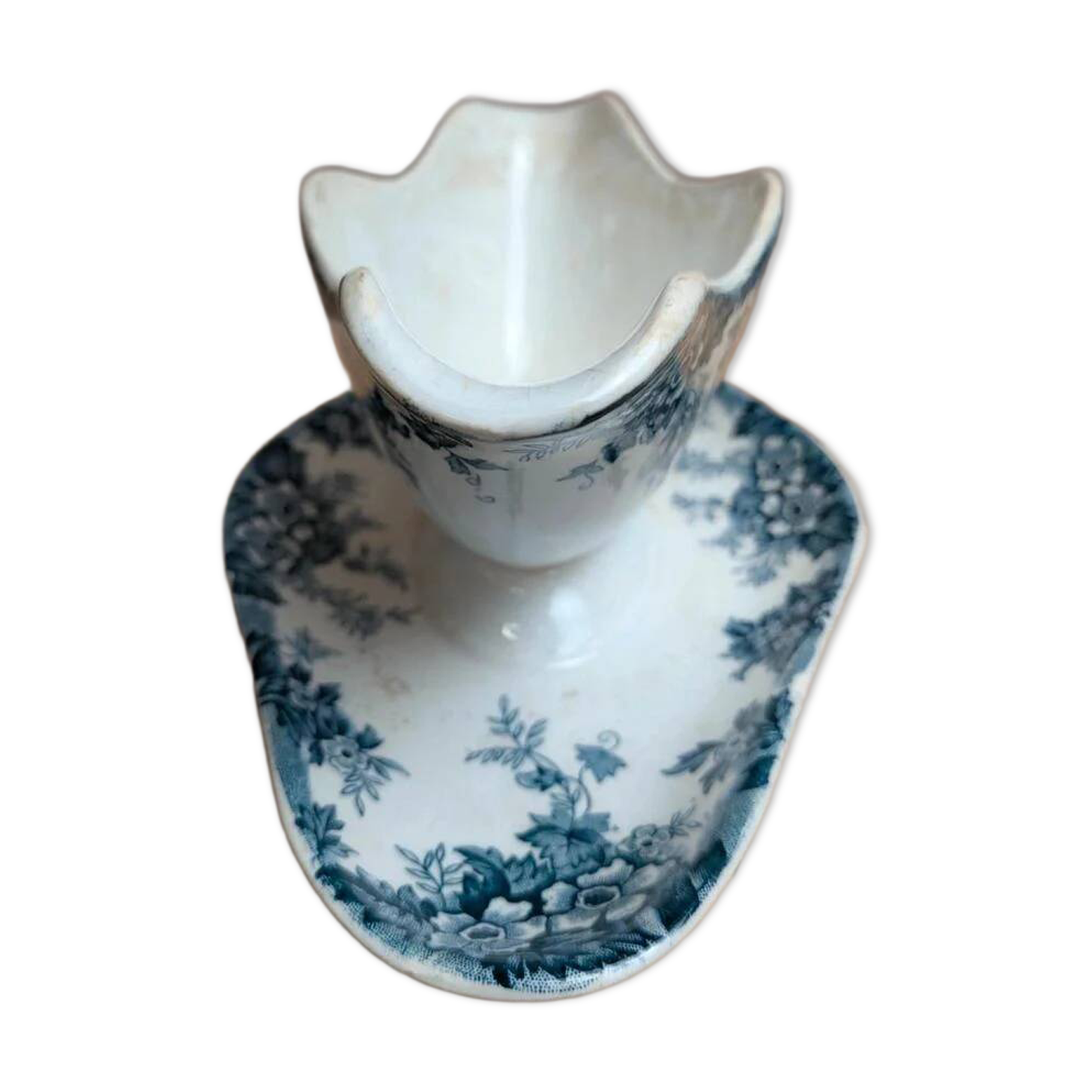 Ironstone sauce boat Saint-Amand & Hamage Marie-Louise