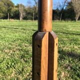 Curved wooden parrot coat door