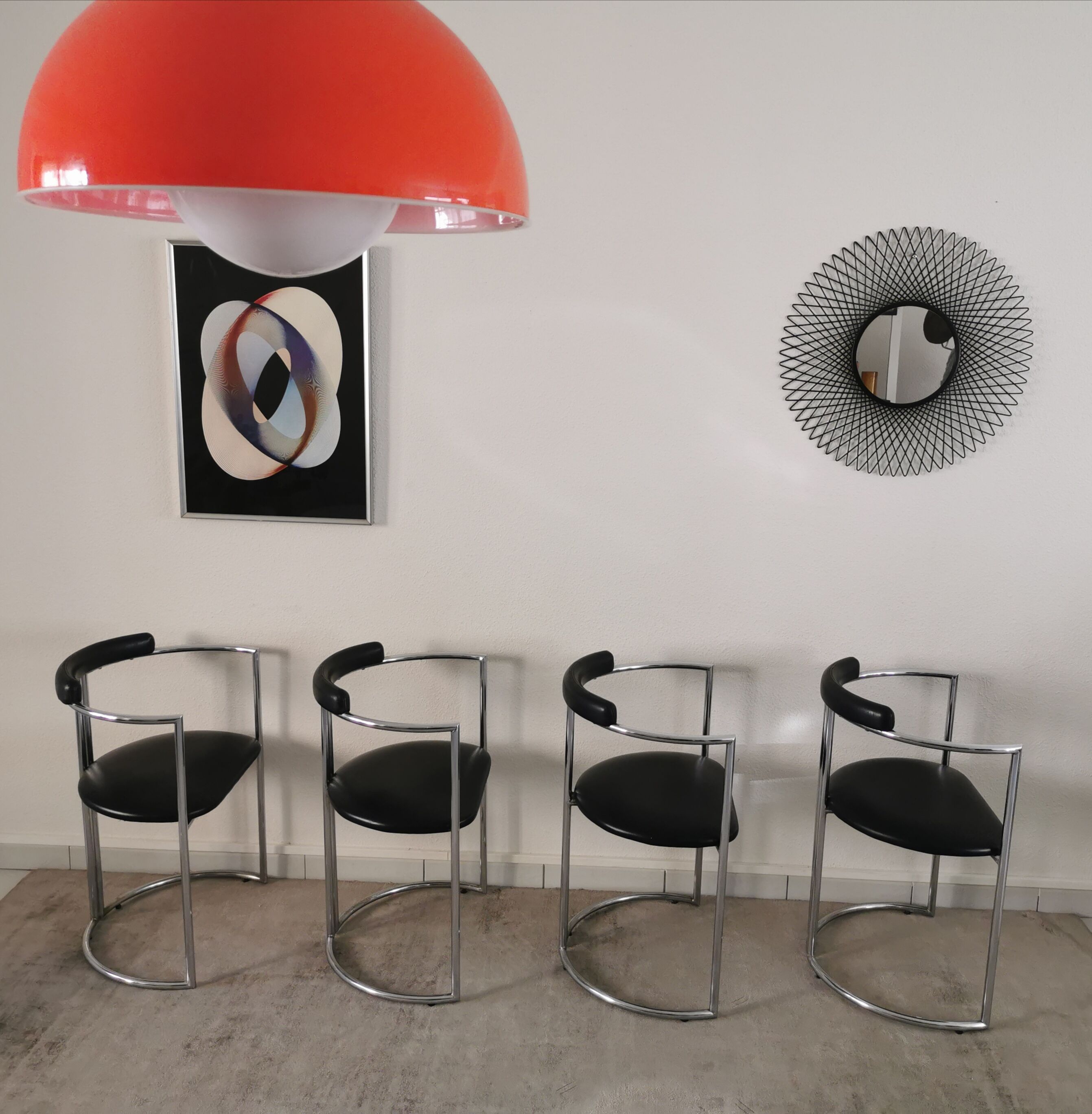 Bauhaus-style dining set from the 70s