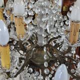 Chandelier with pendants 18 bulbs