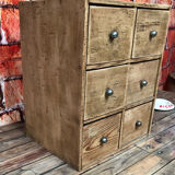 Old small furniture with hardware drawers