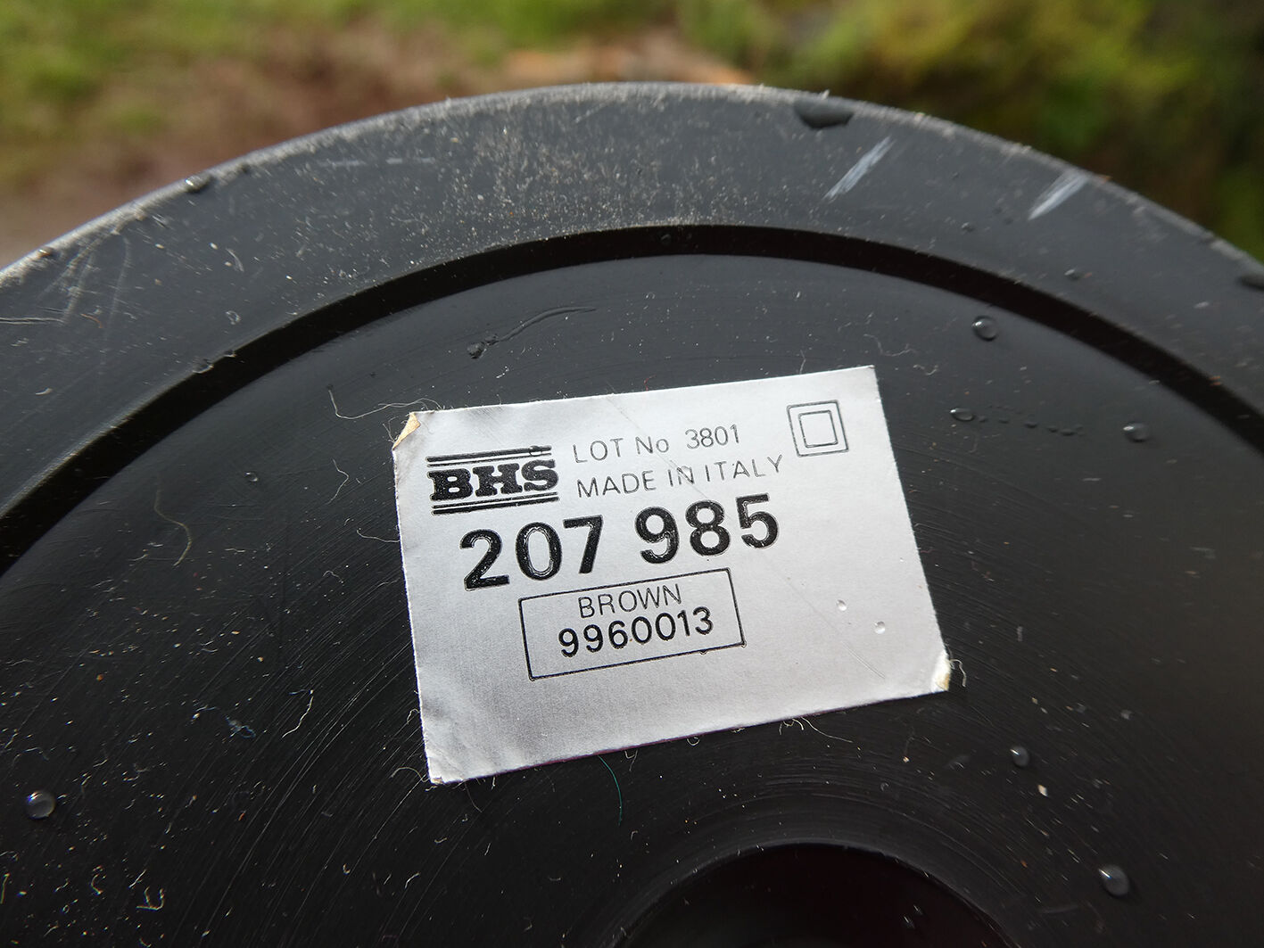 Articulated brown vintage office lamp