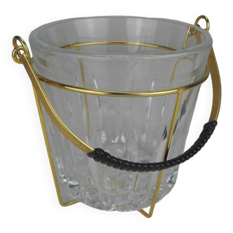 old decorative ice cube bucket vintage French ice bucket