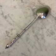 12 small silver-plated metal spoons, Russian-style handles, SAM Lux