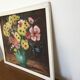 Peinture sur carton entoilé