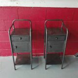 Pair of industrial bedside