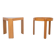 Porada Arredi Beechwood Smoked Glass side tables 1970s Italy