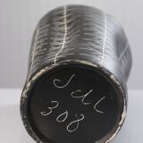 Jean de Lespinasse large vase no. 308 scarified decoration Nice 1950s