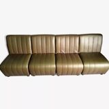 Page 1 of 17 Modular sofa, vintage 4-seater leatherette armchairs