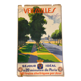 Poster rene aubert versailles stay ideal state railway art deco