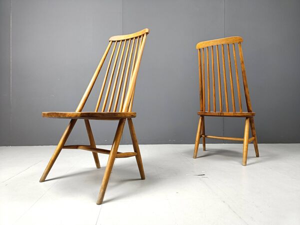 Chaises de salle à manger scandinaves du milieu du siècle, années 1960