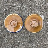 Two artisanal ceramic plates