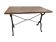 oak coffee table and cast iron base