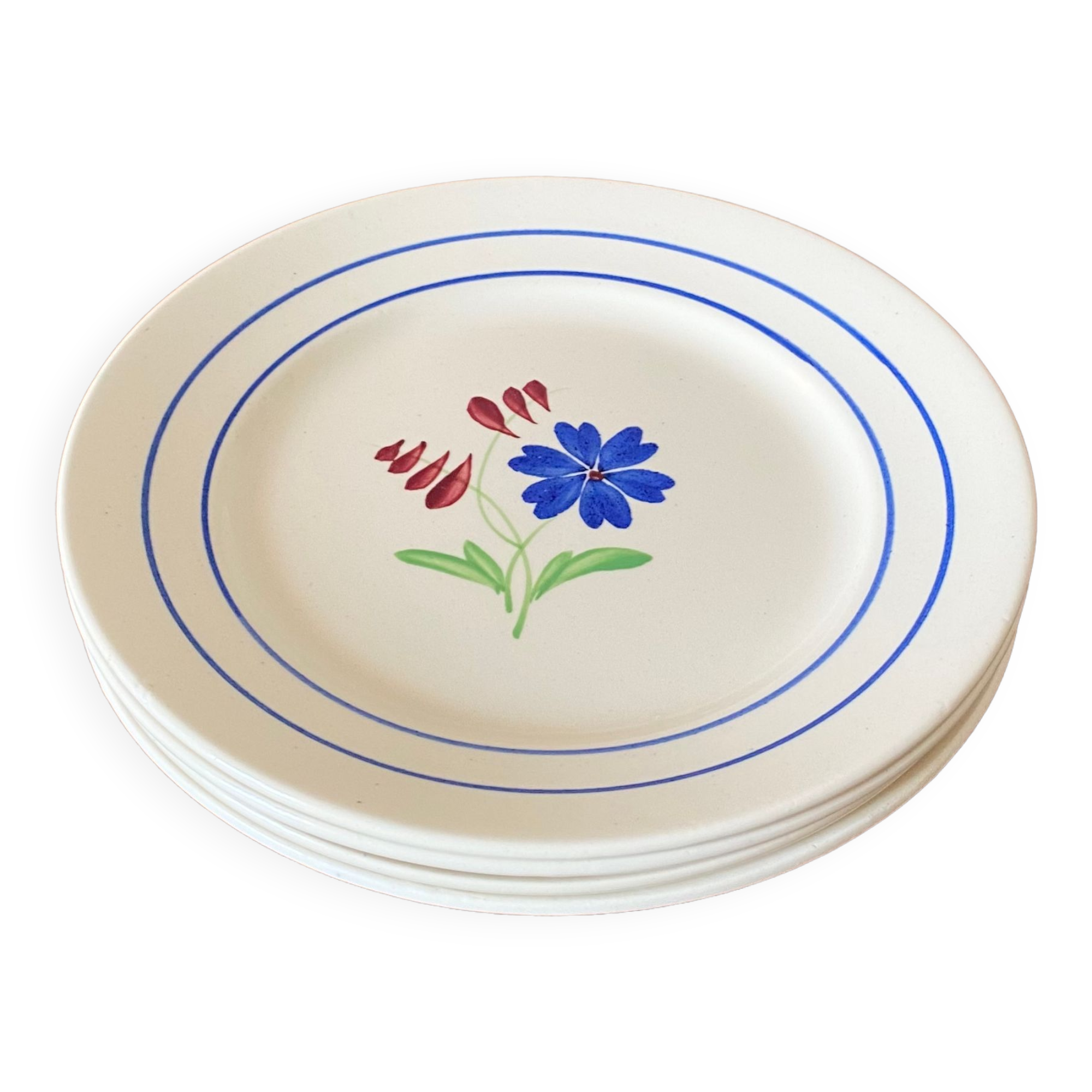 Lunéville iron-earth dessert plates