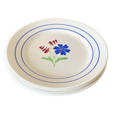 Lunéville iron-earth dessert plates