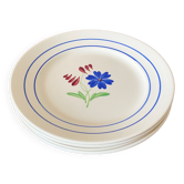 Lunéville iron-earth dessert plates