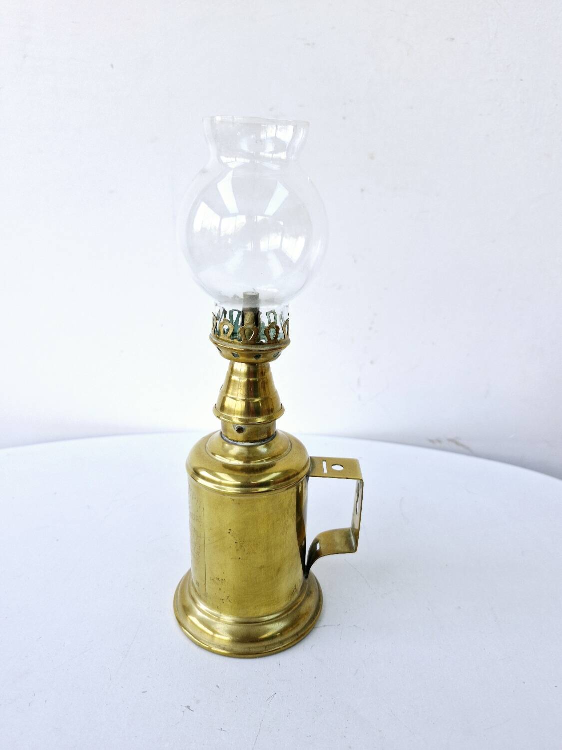 Olympe lamp genuine 1860 pigeon lamp type brass