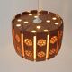 Pine Pendant Lamp with Rolled Wood Curl Rosettes – Sweden, 1970s