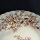 12 iron earthenware dessert plates, longchamp ribbons model