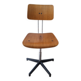 Chaise de bureau industrielle Mid-Century pivotante réglable vintage Stol Kamnik années 60/70