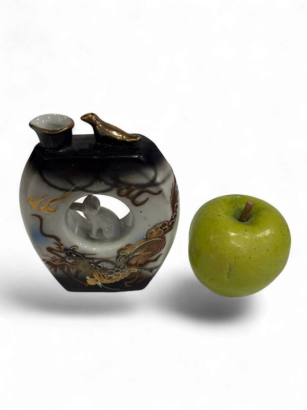 Vase en porcelaine Japonais Chat Porte-Bonheur