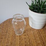 Small draped bulb vase