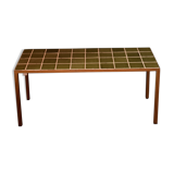 Vintage coffee table green tiles