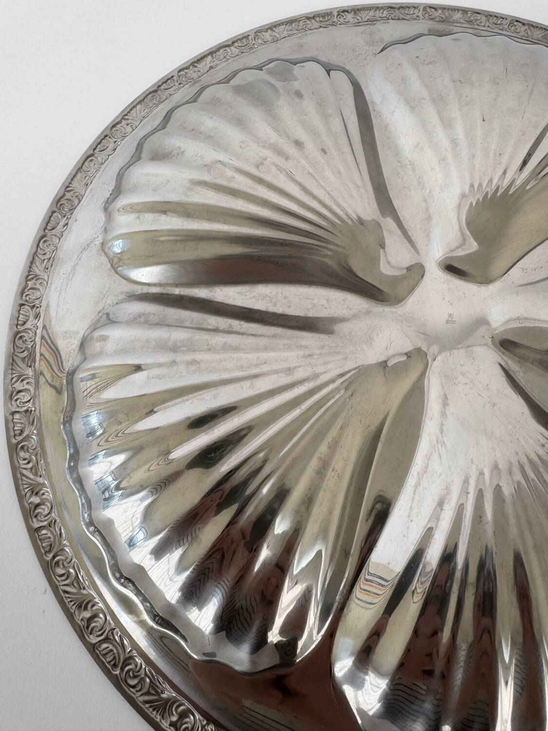 Cromargan stainless steel platter WMF vintage: mid-century modern style S