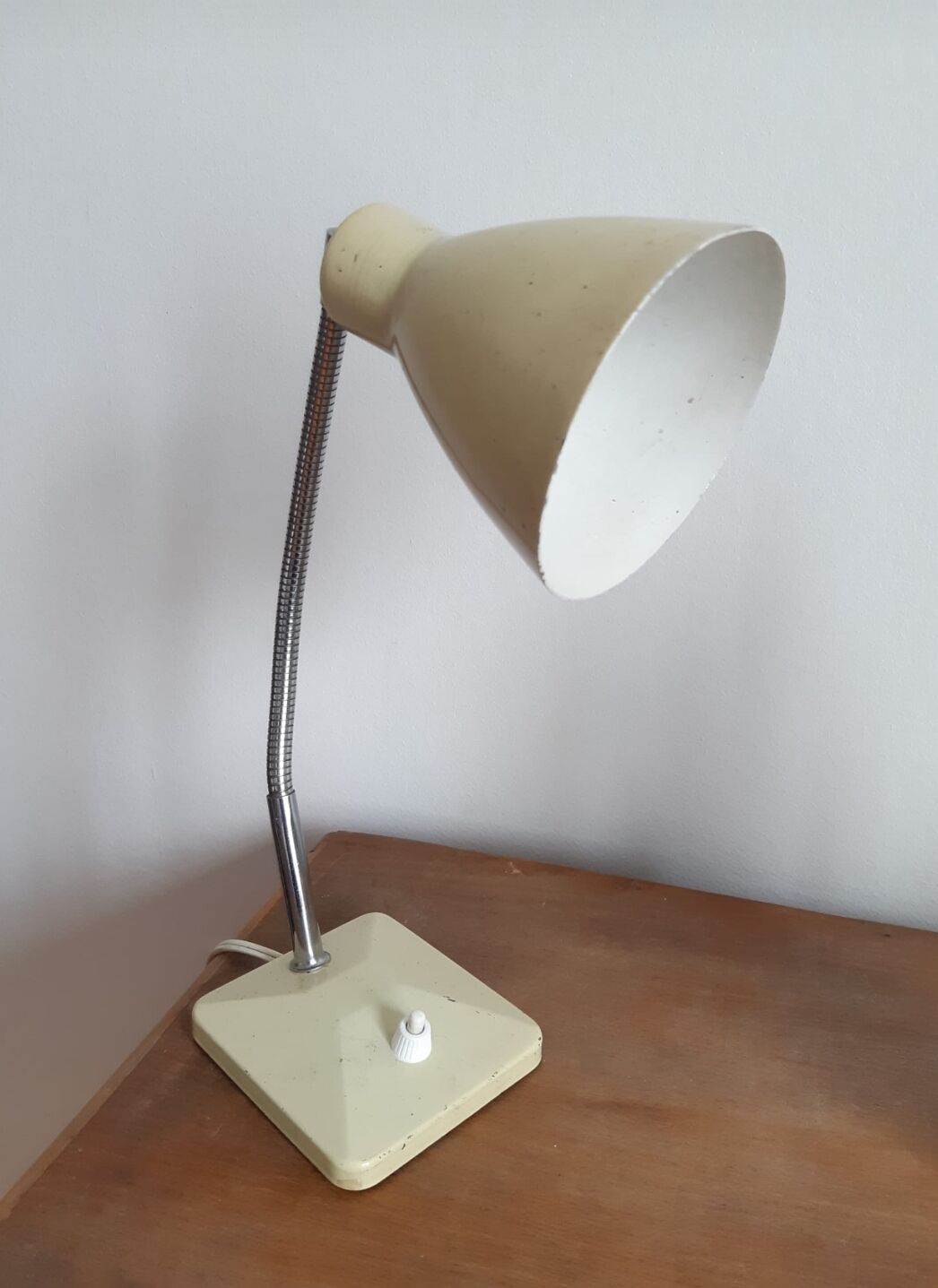 Vintage lamp on base
